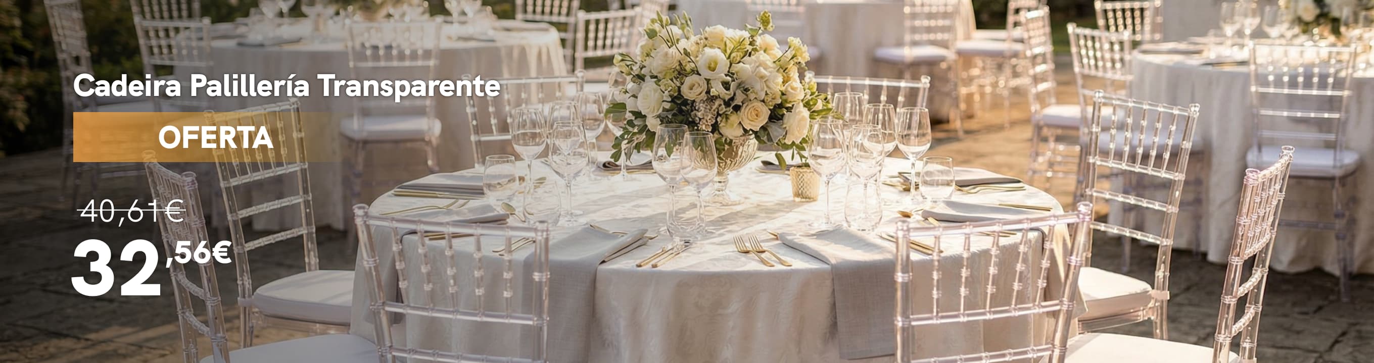 Oferta cadeira palilleria transparente